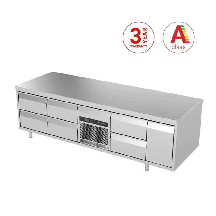 Galds ledusskapis zemais P327 2000mm ar neitrālo atvilktni